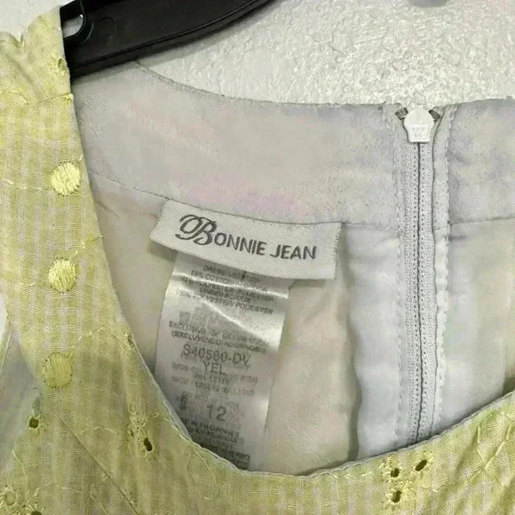 2. Yellow Dress with Bow Bonnie Jean size 12 - Picture 4 of 5
